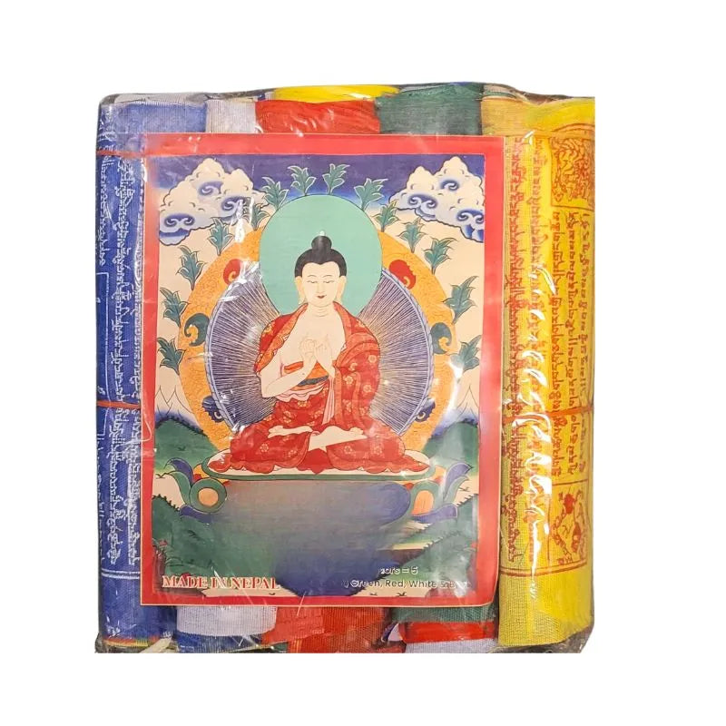 Tibetan Prayer Flags (5 Sets in One Bag, 2.15m Each)-Global Food Hub