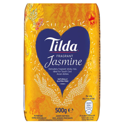 Tilda Fragrant Jasmine Rice - 500g-Global Food Hub