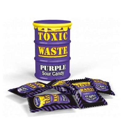 Toxic Waste Purple Sour Candy Drum-42 grams-Global Food Hub