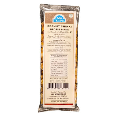 Tropic Gajak Peanut Chikki- 30g-Global Food Hub