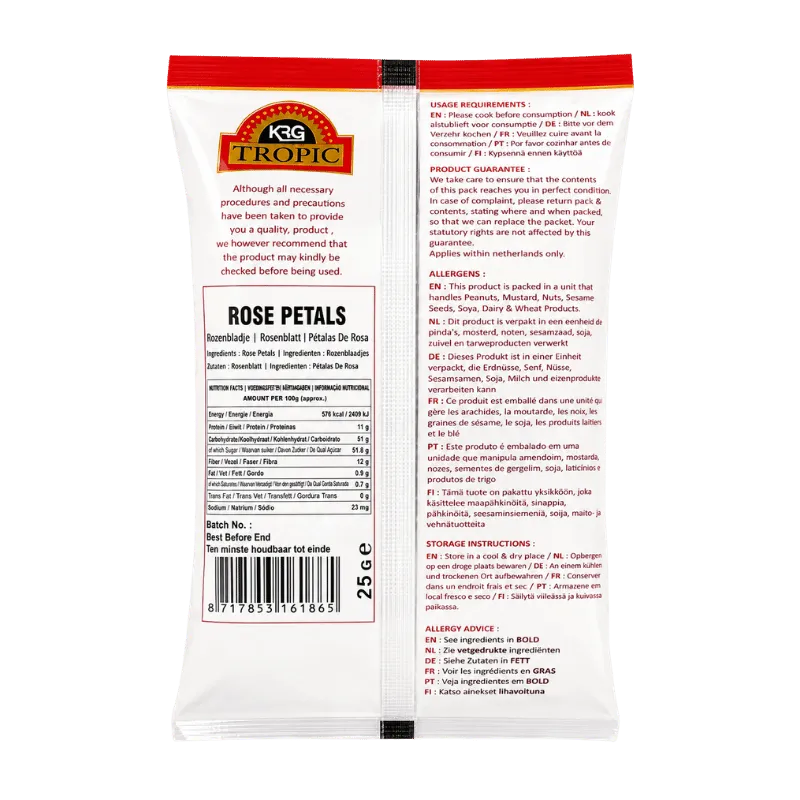 Tropic Rose Petals - 25g-Global Food Hub