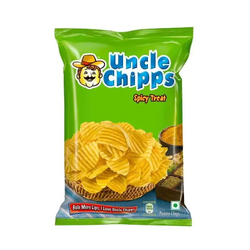 Uncle Green Chipps Spicy & Salted - 50g-Global Food Hub