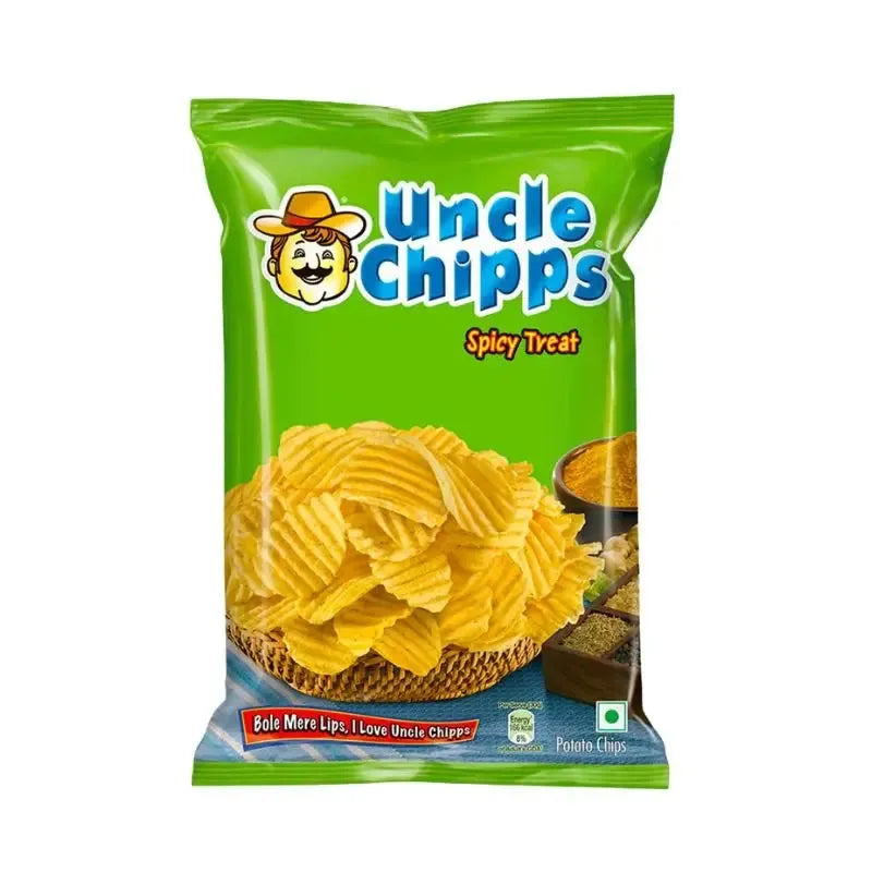 Uncle Green Chipps Spicy & Salted-50 grams-Global Food Hub