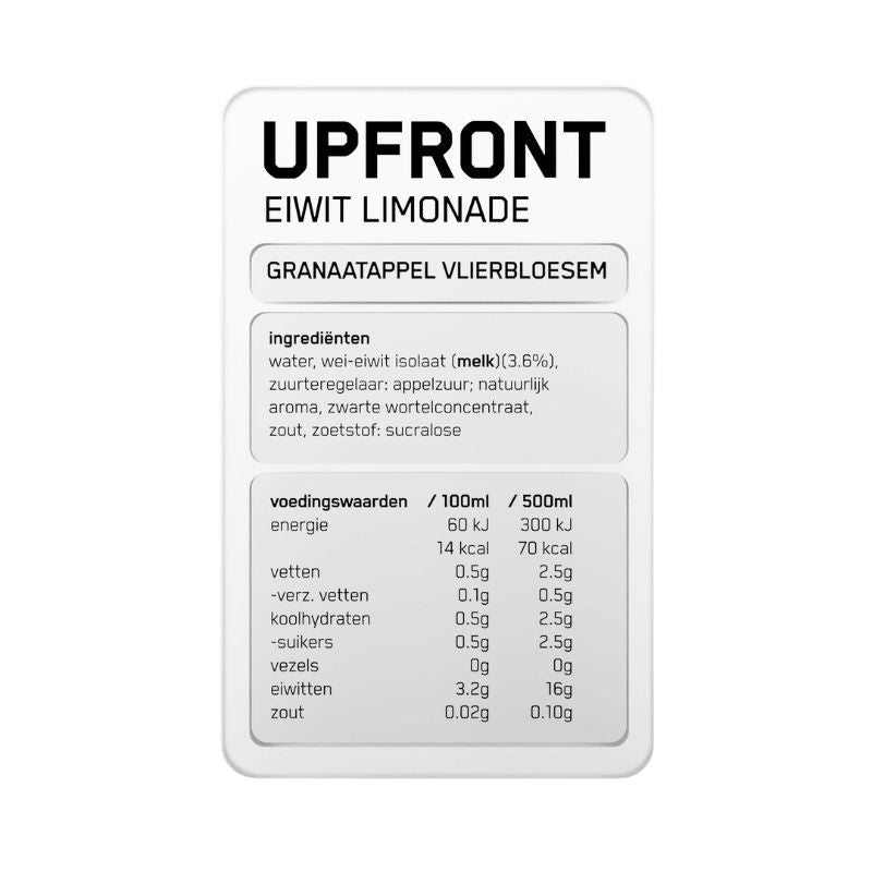 Upfront Protein Lemonade Pomegranate Elderflower - 500ml-Global Food Hub