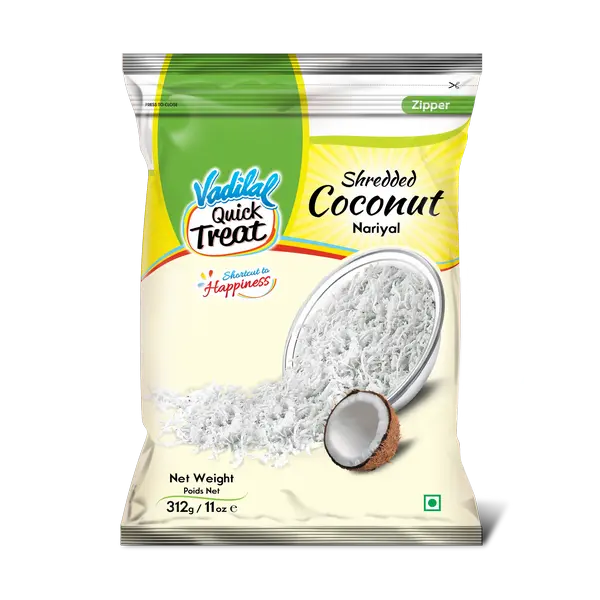 VADILAL Shredded Coconut (Nariyal) - Frozen-312 grams-Global Food Hub