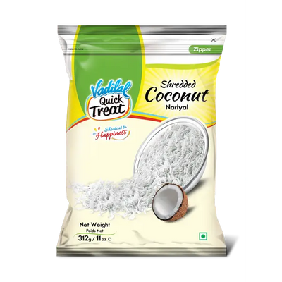 VADILAL Shredded Coconut (Nariyal) - Frozen-312 grams-Global Food Hub