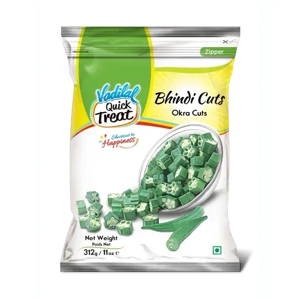 Vadilal Frozen Bhindi / Okra Cuts-312 grams-Global Food Hub