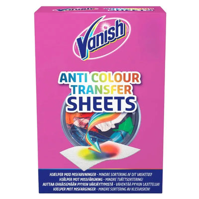 Vanish Anti Colour Transfer Sheets Upto 32 Washes-Global Food Hub