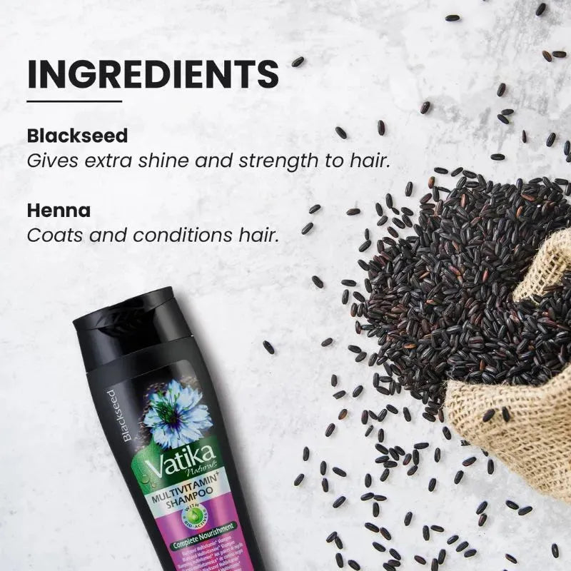 Vatika Blackseed Shampoo - 400ml-Global Food Hub