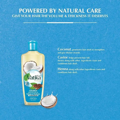 Vatika Coconut Hair oil - 200ml-Global Food Hub
