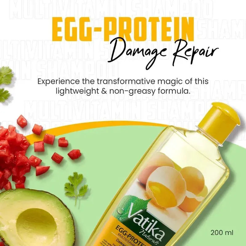 Vatika Egg Protein Hair Oil - 200ml-Global Food Hub