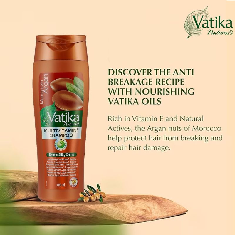 Vatika Moroccan Argan Shampoo - 400ml-Global Food Hub
