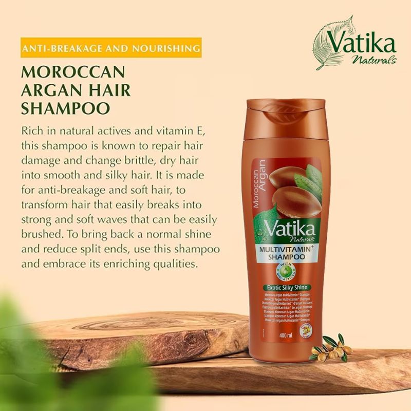 Vatika Moroccan Argan Shampoo - 400ml-Global Food Hub