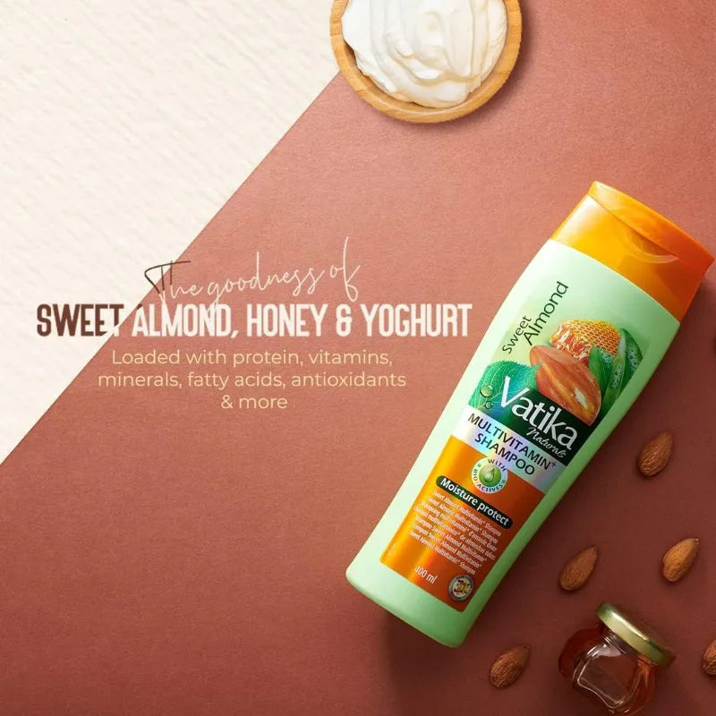 Vatika Sweet Almond Shampoo - 400ml-Global Food Hub