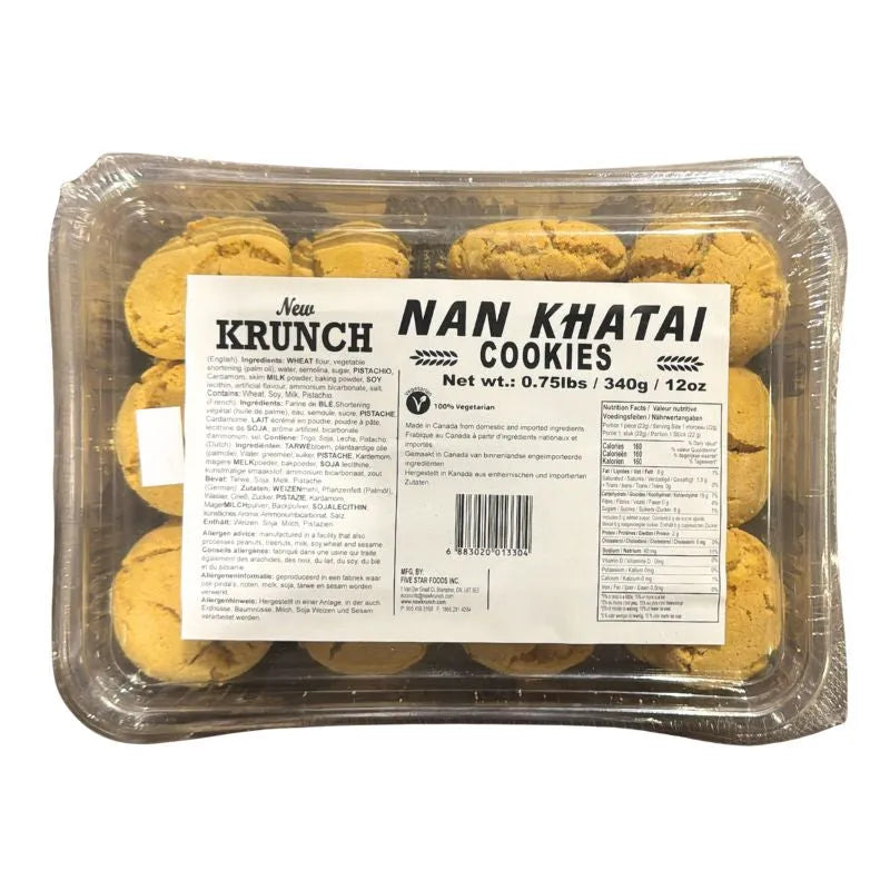 Vidhya Fresh Nan Khatai Cookies- 340g-Global Food Hub