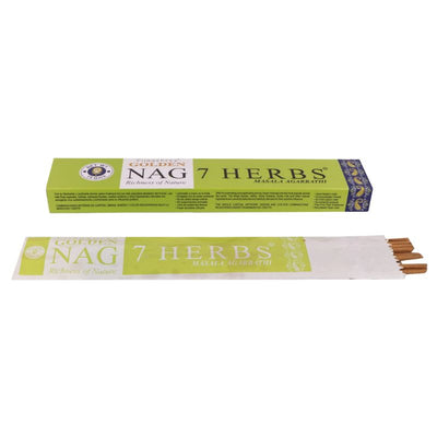 Vijayshree Golden Nag 7 Herbs Incense Sticks - 15 Sticks-Global Food Hub