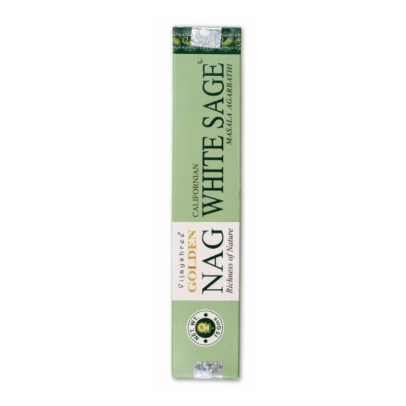 Vijayshree Golden Nag California White Sage Incense Sticks-Global Food Hub