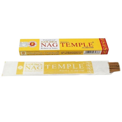 Vijayshree Golden Nag Temple Incense Sticks - 15 Sticks-Global Food Hub