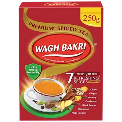 Wagh Bakri Premium Tea - Masala Chai - 250g-Global Food Hub