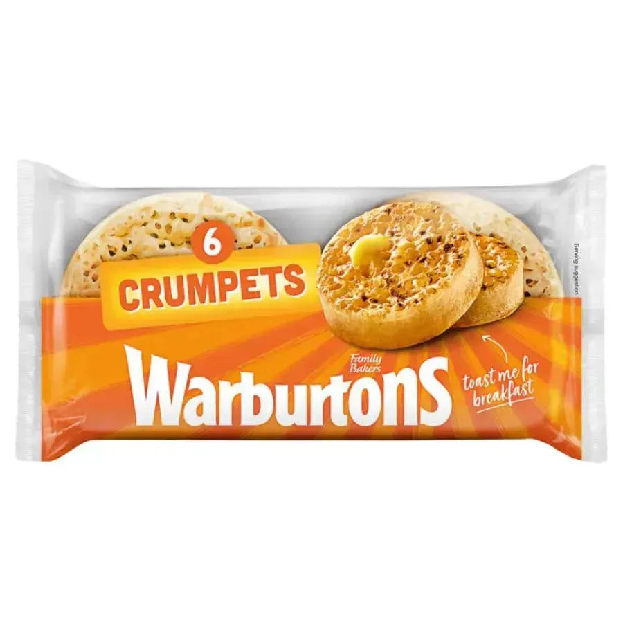 Warburtons Crumpets Frozen 6-pack - 390g-Global Food Hub