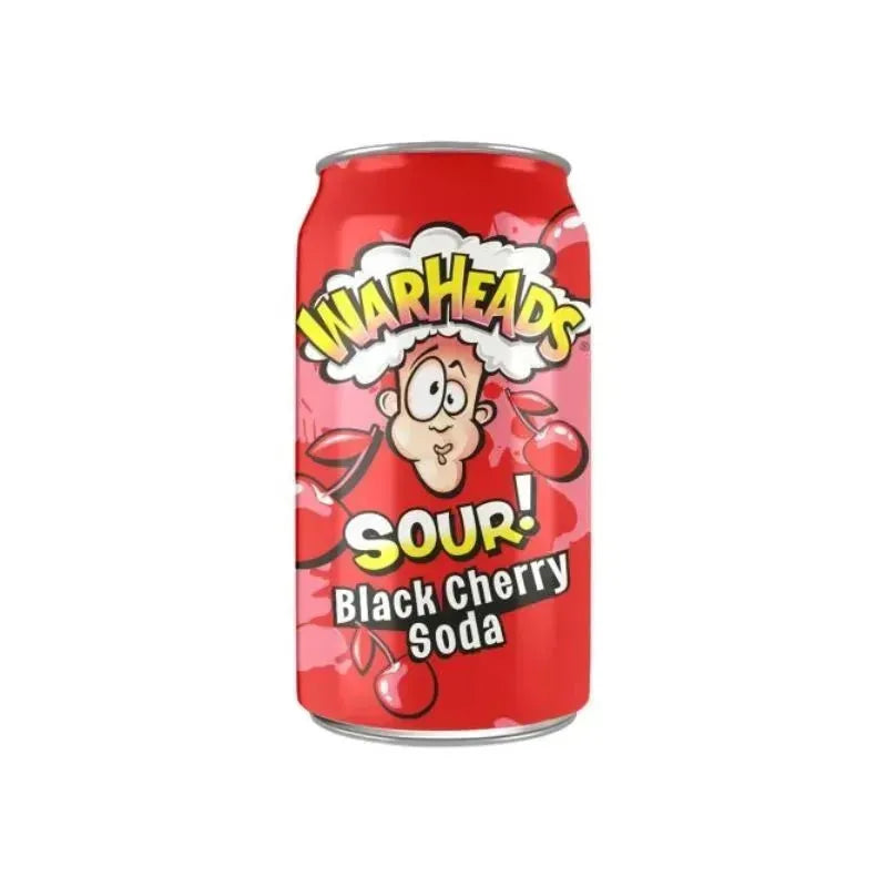 Warheads Black Cherry Sour Soda - 330ml-Global Food Hub