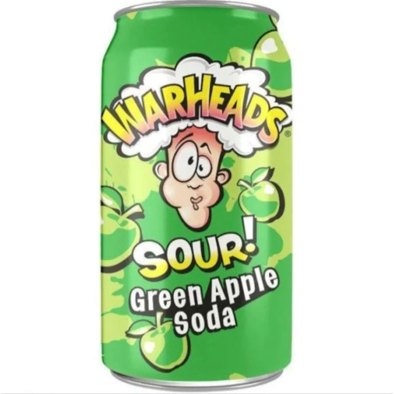 Warheads Green Apple Sour Soda-330ml-Global Food Hub