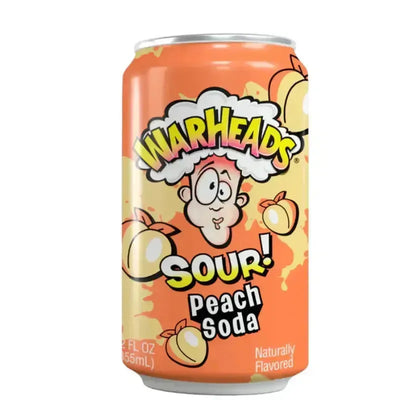 Warheads Sour Peach Soda - 330ml-Global Food Hub