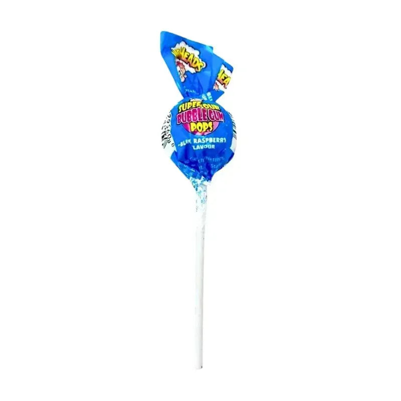 Warheads Super Sour Bubblegum Lollipop - Blue Raspberry-Global Food Hub