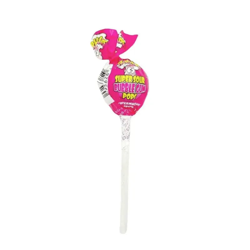 Warheads Super Sour Bubblegum Lollipop - Watermelon Flavour-Global Food Hub