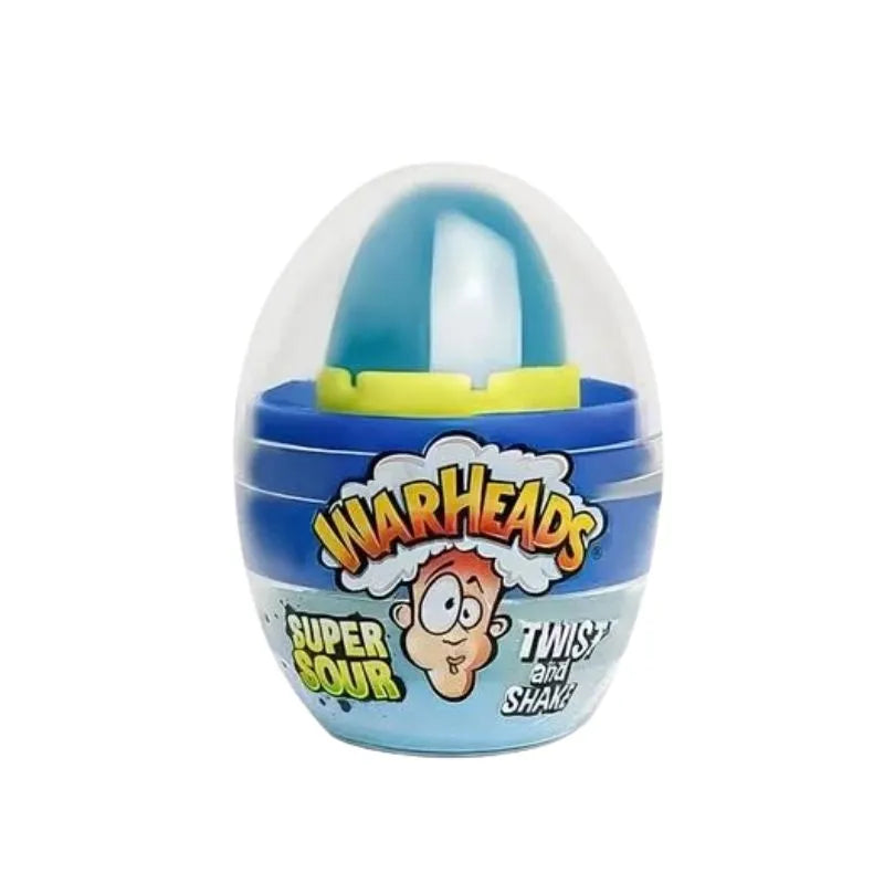 Warheads Super Sour Twist And Shake Lollipop - Blue Raspberry Flavour 18g-Global Food Hub
