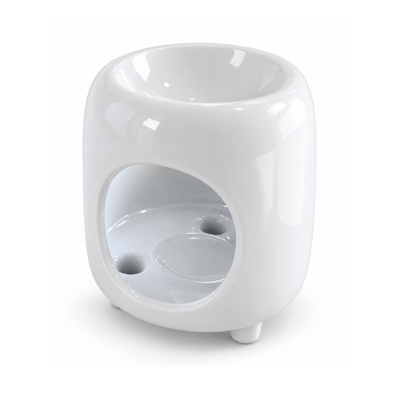 White Ceramic Aroma Diffuser – Oil & Wax Burner-Global Food Hub