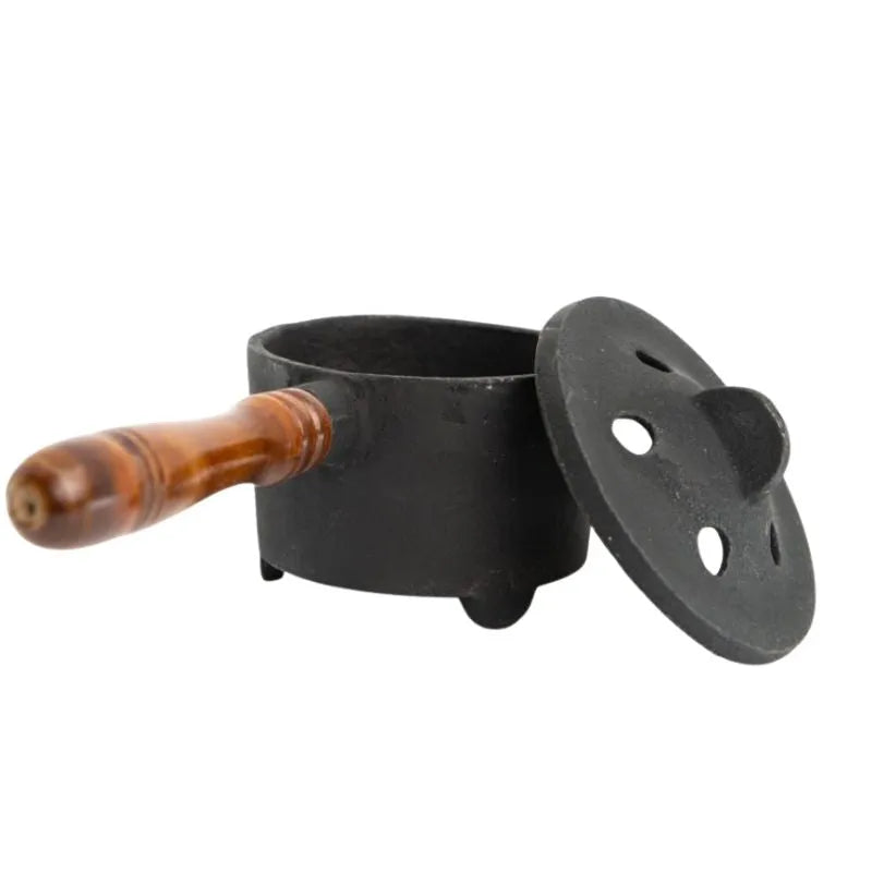 Witchy Cauldron Cast Iron with Handle 8.5 cm Ø)-Global Food Hub