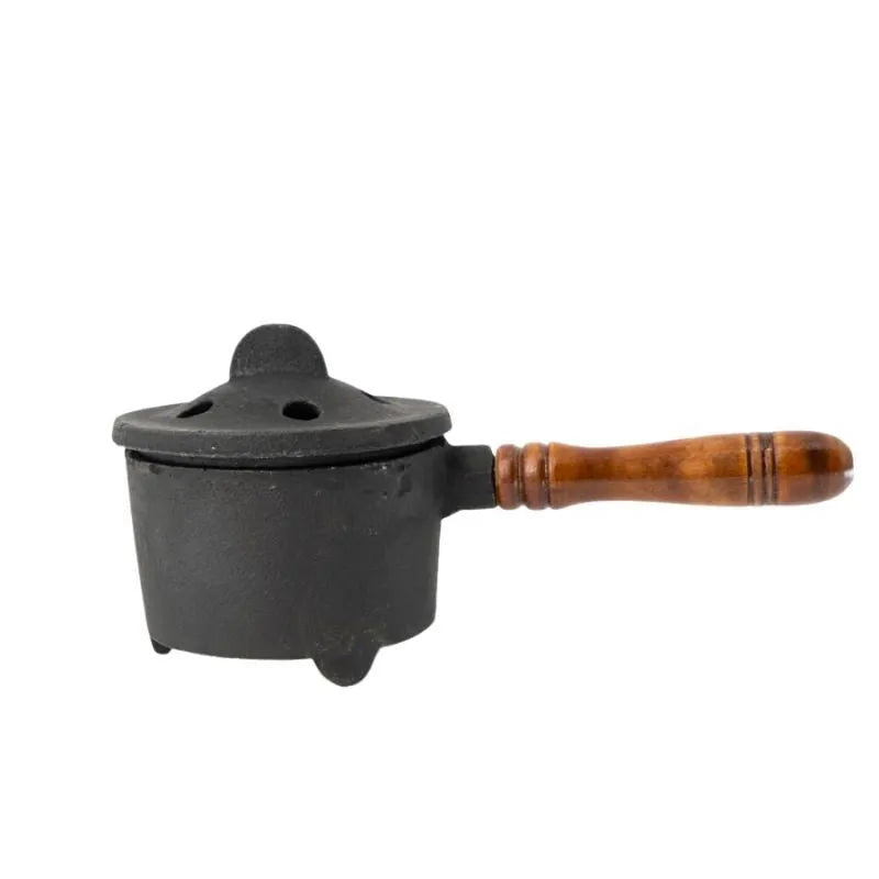 Witchy Cauldron Cast Iron with Handle 8.5 cm Ø)-Global Food Hub