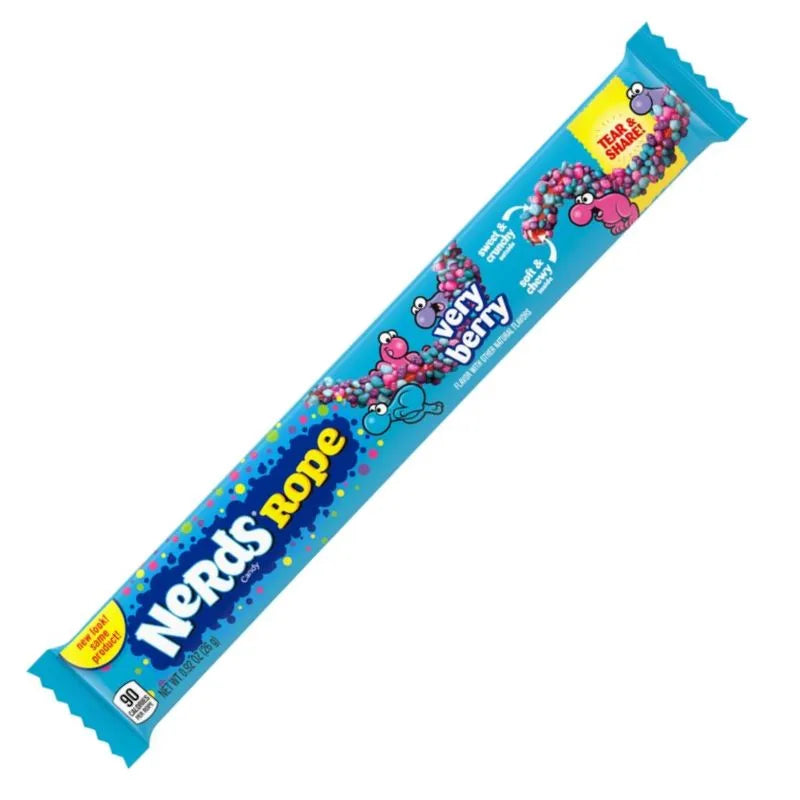 Wonka Nerds Rope Very Berry 26g-26 grams-Global Food Hub