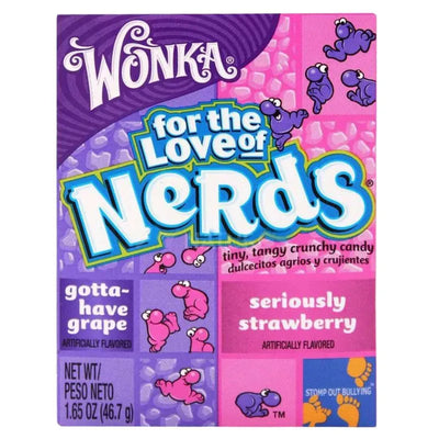 Wonka Nerds Strawberry & Grape - 46.7g-Global Food Hub