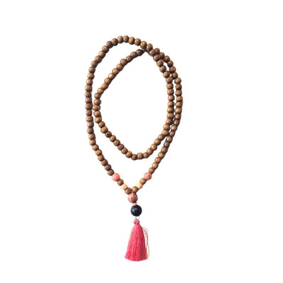 Wooden Beads Necklace Pink-Global Food Hub