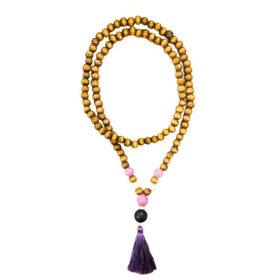 Wooden Beads Necklace Purple-Global Food Hub