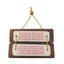 Wooden Hanging Plaque - Hanuman Chalisa Hindi-Global Food Hub