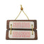 Wooden Hanging Plaque - Hanuman Chalisa Hindi-Global Food Hub