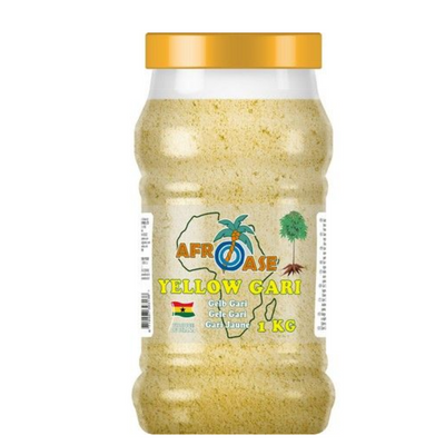 Yellow Gari (Jar) AFROASE-1 Kilograms-Global Food Hub