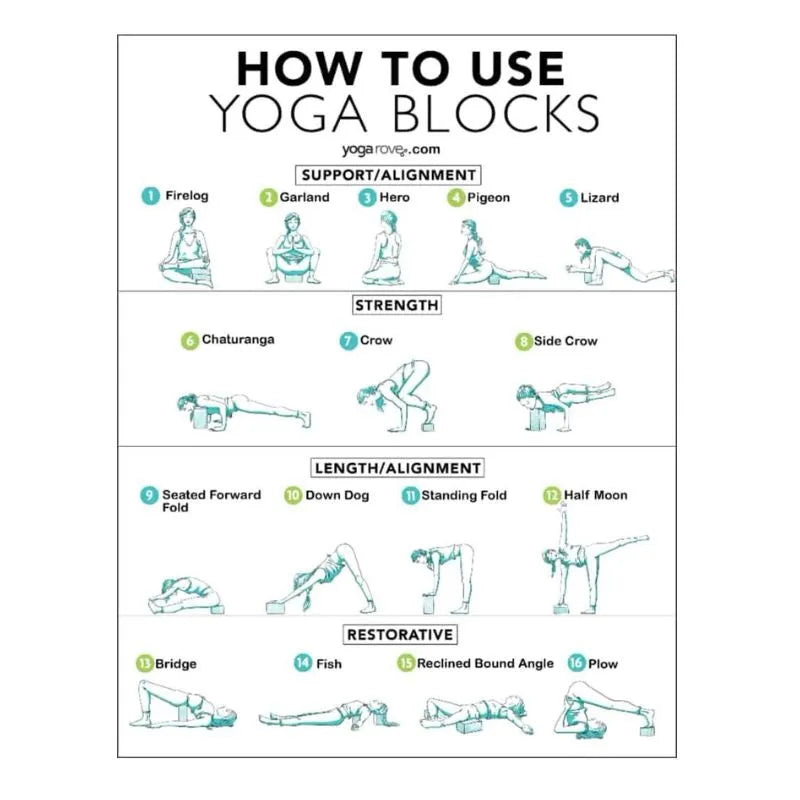 Yoga Block EVA Foam Non-Toxic & Recyclable 22 x 15 x 7.5 cm-Global Food Hub