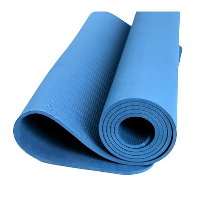 Yoga Mat Extra Thick 6 mm in Blue – 183 x 61 cm-Global Food Hub