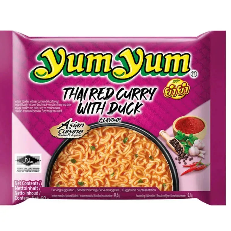 Yum Yum Instant Noodle Thai Red Curry Duck - 60g-Global Food Hub