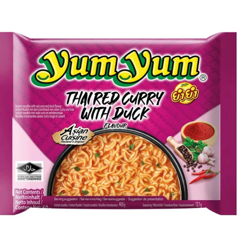 Yum Yum Instant Noodle Thai Red Curry Duck-60 Grams-Global Food Hub