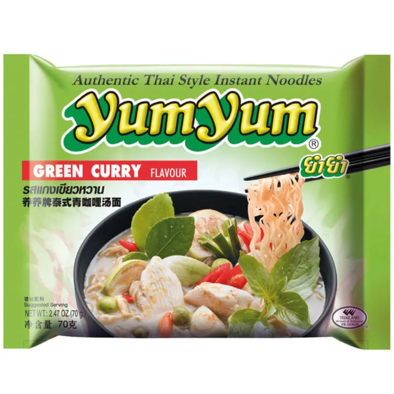 Yum Yum Instant Noodles Green Curry-70 Grams-Global Food Hub