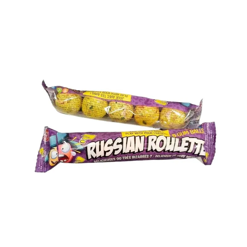 Zed Russian Roulette 5 pcs Jawbreaker Candy Gum Balls - 36g-Global Food Hub
