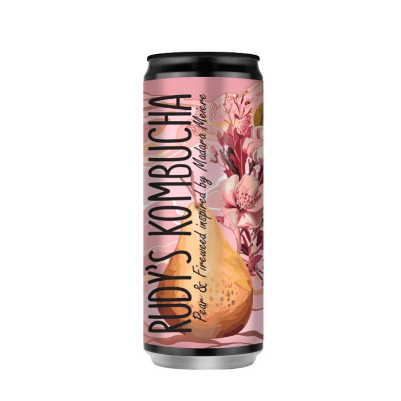 Rudy’s Kombucha Pear & Fireweed- 330ml