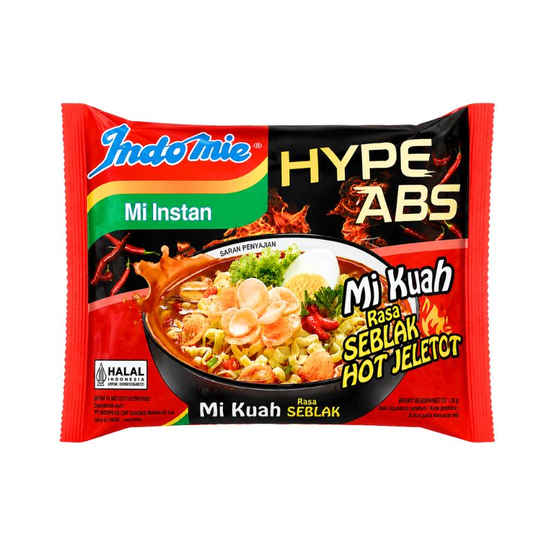 Indomie Instant Noodle Mi Kuah Rasa Seblak Hot Jeletot - 75g