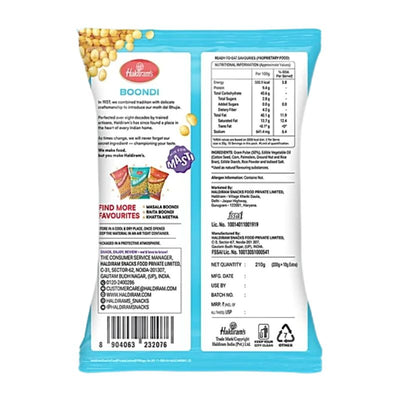 Haldiram's - Boondi 210g (Export Quality)