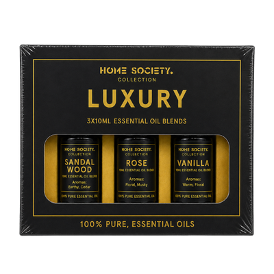 Luxury Fragrance Essential Oil Pack - 3 x 10ML - Sandalwood, Rose, Vanilla